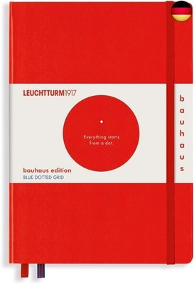 LEUCHTTURM1917 359619 Notizbuch Medium (A5), Hardcover, 251 num. Seiten, Rot,