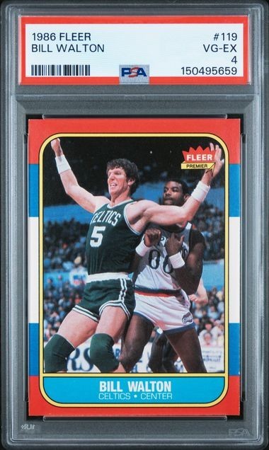 1986 Fleer Basketball #119 Bill Walton PSA VG/EX 4 150495659