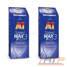 DR WACK 2x 500ml A1 SPEED WAX PLUS 3 LACK PFLEGE VERSIEGELUNG CARNAUBA BOOSTER
