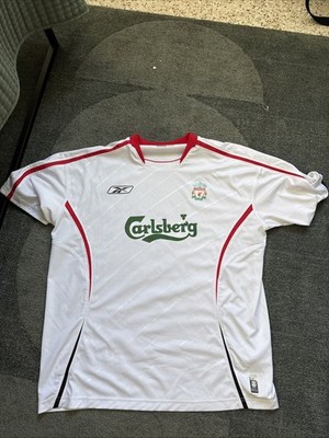 Reebok Liverpool FC Carlsberg Jersey Size XL White New Official