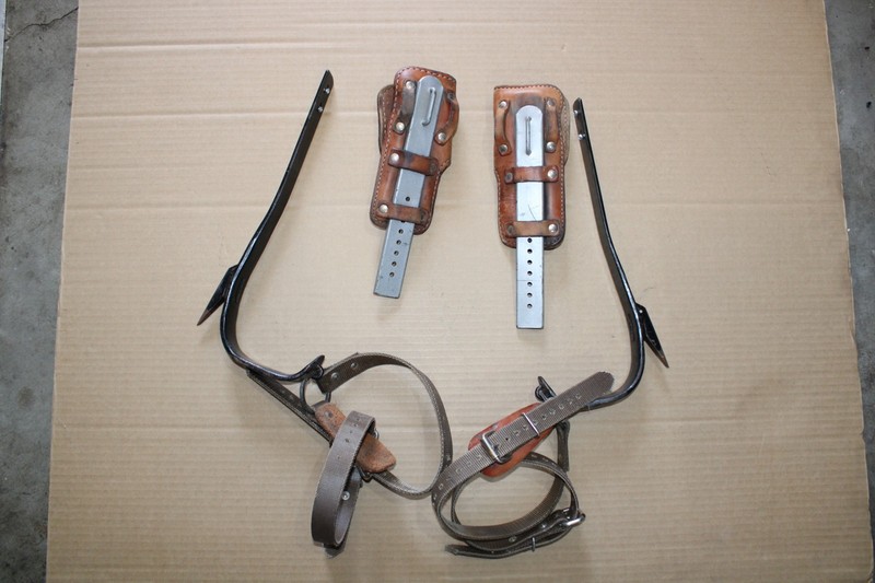 Buckingham Tree Climbing Spikes Gaffs Lineman Logger No. 9403 Left Right