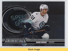 2023 Upper Deck Credentials Speed of the Game Stars Shane Wright #SG21 READ 0b3