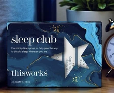 NEW Sleep Club 5 mini Deep Sleep pillow sprays thisworks Travel Size 5 x 5ml