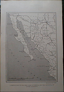 Baja California Map 1919 Sonora Chihuahua Mexico