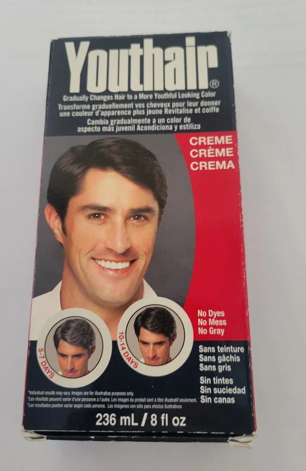 Original Formula! 8oz CREME YOUTHAIR For Men No More Gray Hair Youth hair - Image 2 of 3