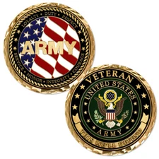 NEW U.S. Army Veteran Challenge Coin.