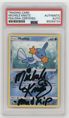 PSA Signed Michele Knotz Mudkip 32/168 Reverse Holo Celestial