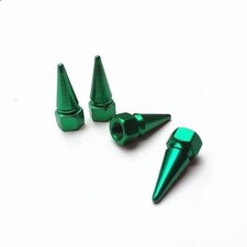 4x Aluminum Metal Long Spike Wheeltire Valve Stem Car-truck Air Caps Covers Usa