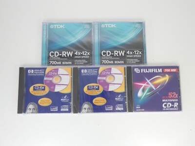 Compact Disk Recordable 10 TDK CD-R Sony Fuji HP kompatibel 700 MB