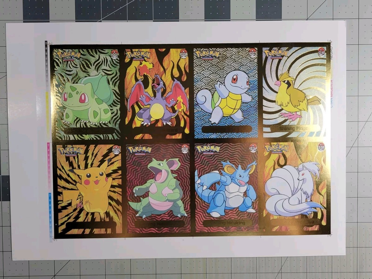Pokemon Uncut Sheet Infinity Peru Shining Charizard Pikachu