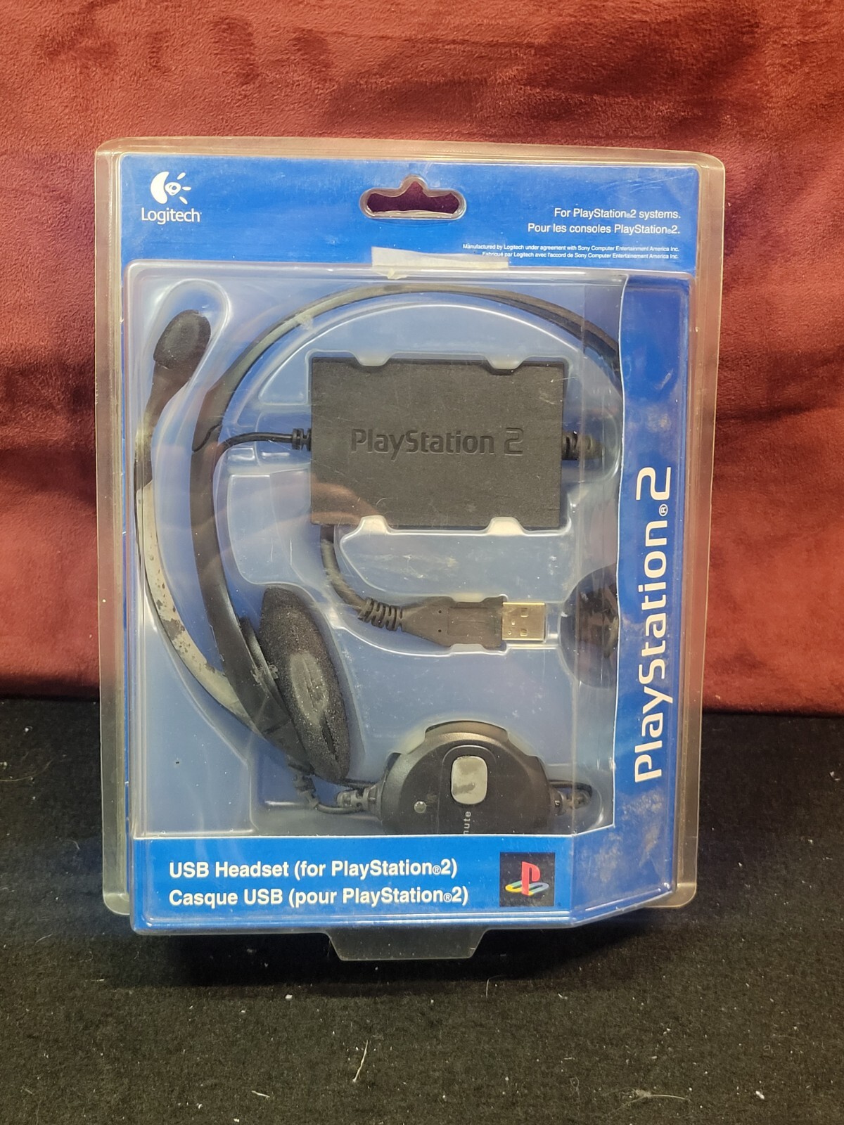 Factory+Logitech+PlayStation+2+USB+Headset+Volume+Control+Noise+Ps2 for