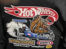 VRHTF NHRA" VTG STYLE "TOM THE MONGOOSE MCEWEN HOT WHEELS TOP FUEL DRAGSTER" XL