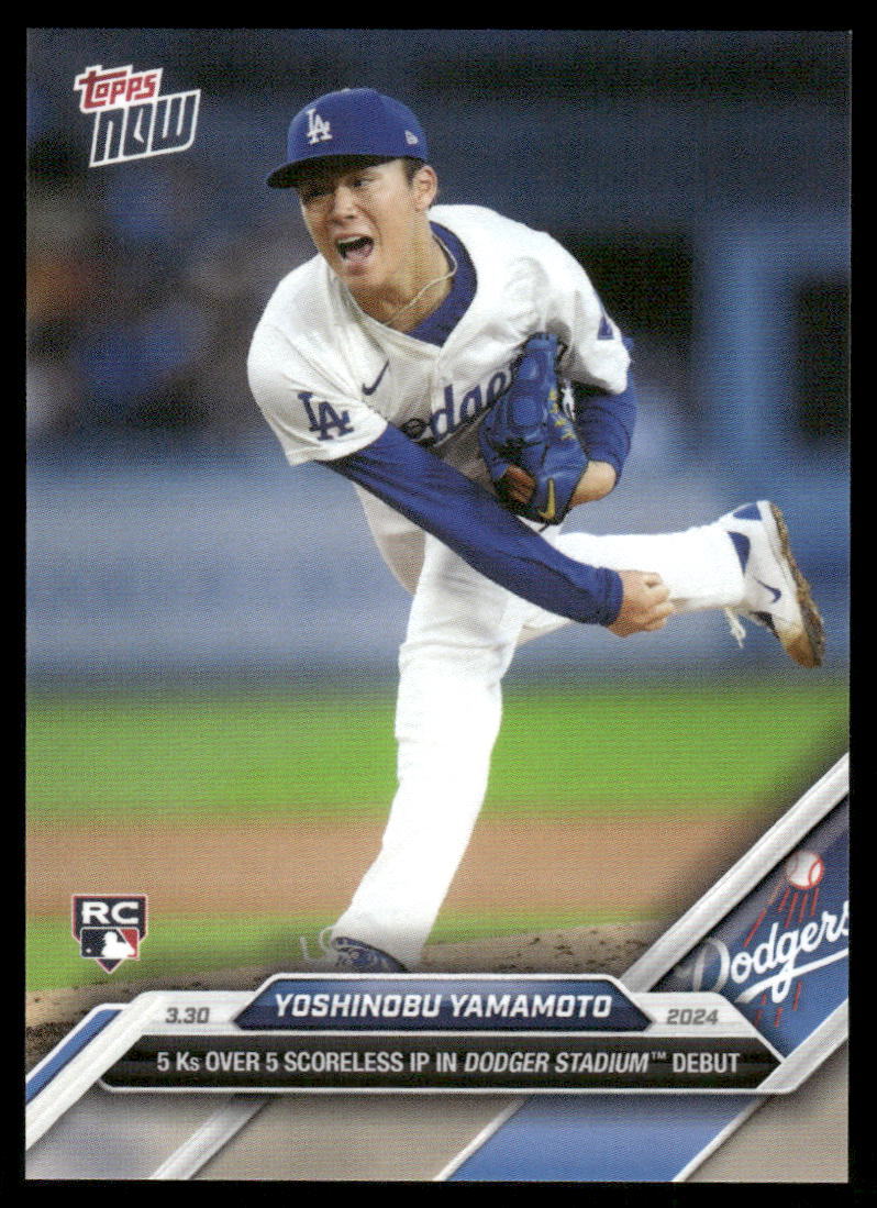 2024 Topps Now #24 Yoshinobu Yamamoto