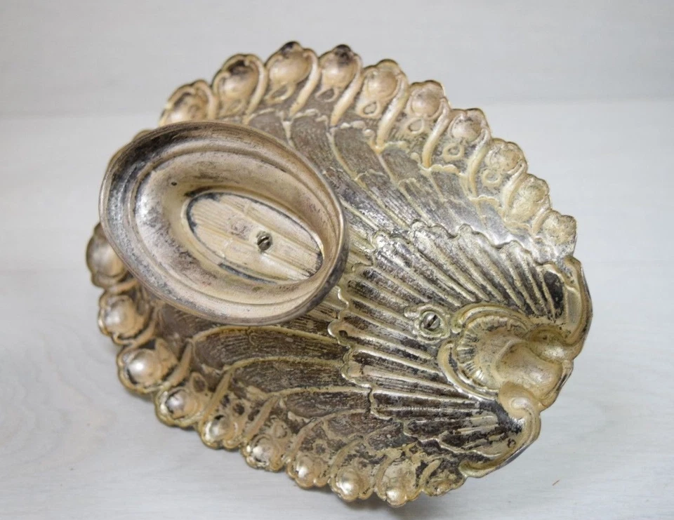 Antigua cesta de frutas alemana WMF chapada en plata para plato de mesa Foto 4 de 4