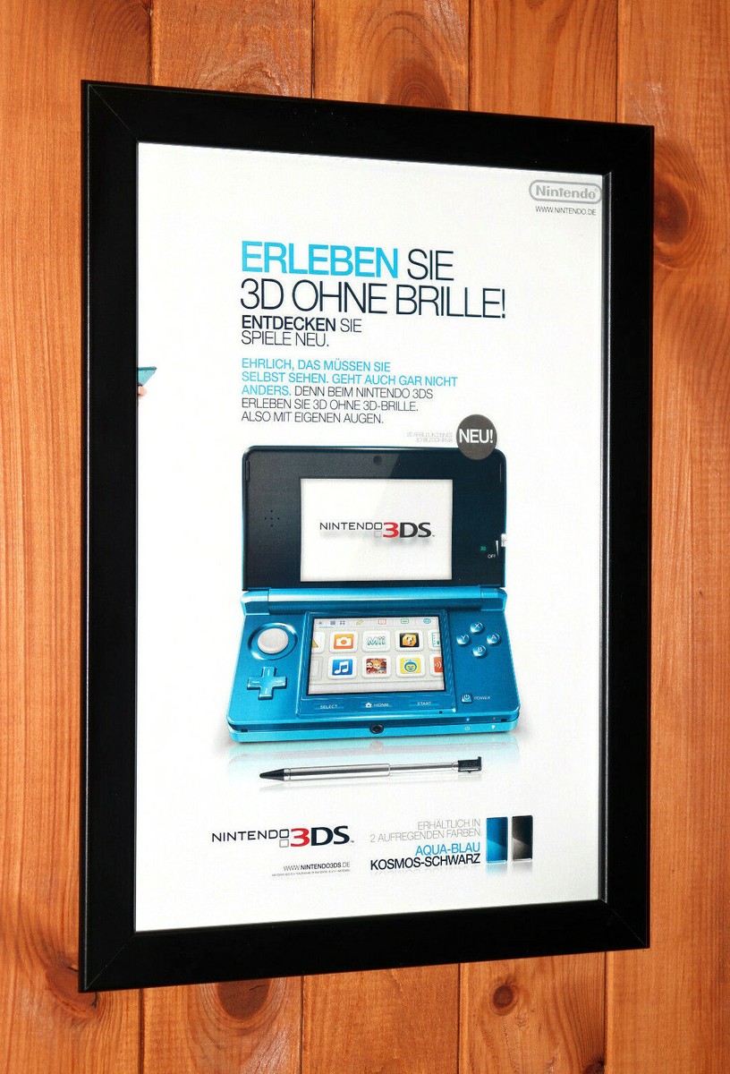 2011 Nintendo 3DS Console German AD Promo Small Poster / Ad Page