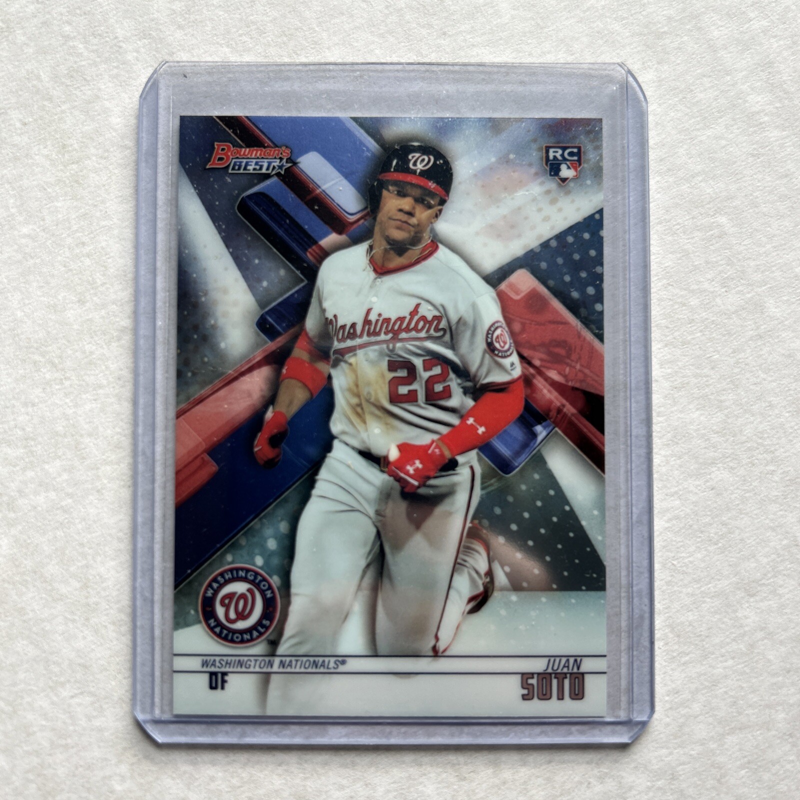 2018 BOWMAN’S BEST JUAN SOTO 29 ROOKIE RC
