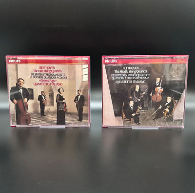 Beethoven MIDDLE & LATE STRING QUARTETS Quartetto Italiano [Philips 7 CD Set] NM