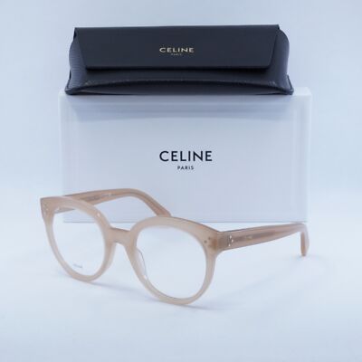 CELINE CL50093I 072 Shiny Milky Pink 52mm Eyeglasses New Authentic