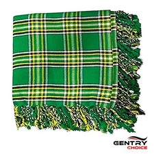 Traditional Tartan Fly Plaid Irish Heritage Acrylic Wool Tartan Piper Fly Plaid