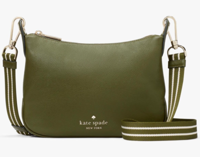 NWB Kate Spade Rosie Large Crossbody Army Green Leather K5807 Dust