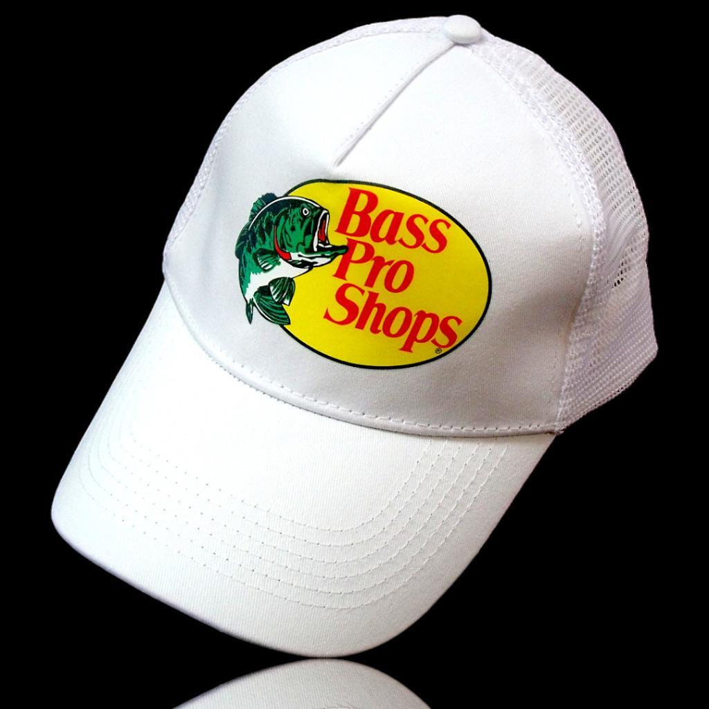 BASS PRO SHOPS オフホワイトキャップ Bass Pro Shops Cap, White, Mesh Snapback Hat, Authentic w