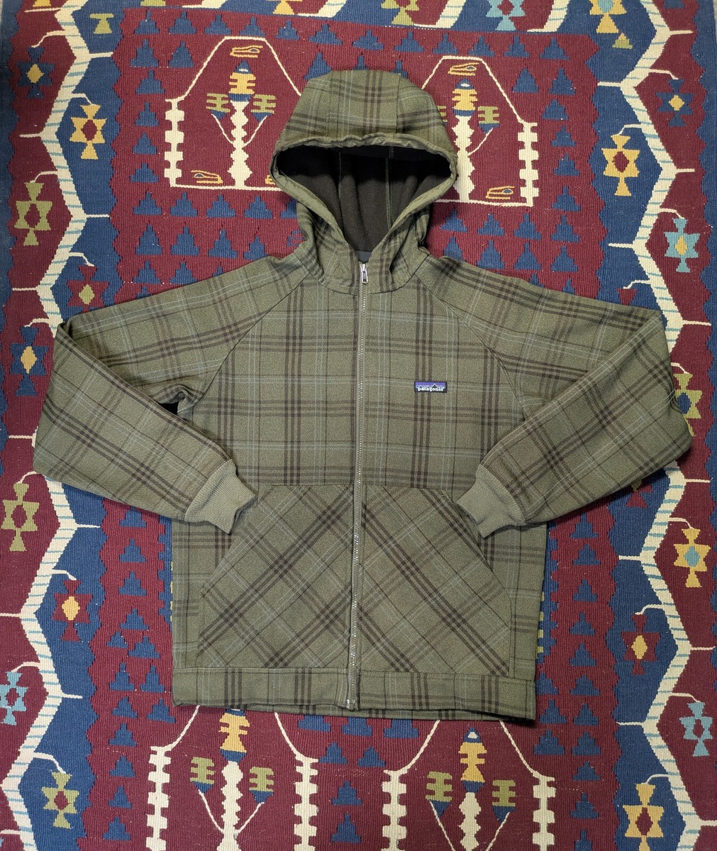 Patagonia Slopestyle Hoody 2.0, S, Full Zip, Plaid, Lined