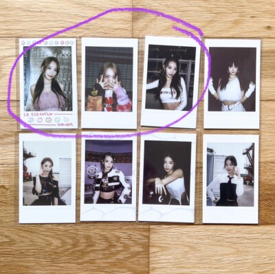 LESSERAFIM「ANTIFRAGILE」インスタントフォトカード　サクラ LE SSERAFIM SAKURA official instant instax antifragile merch