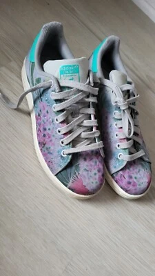 Adidas Originals Stan Smith Low Trainers UK5/US6.5/EU38 S75949 Spring Floral - Photo 1/3