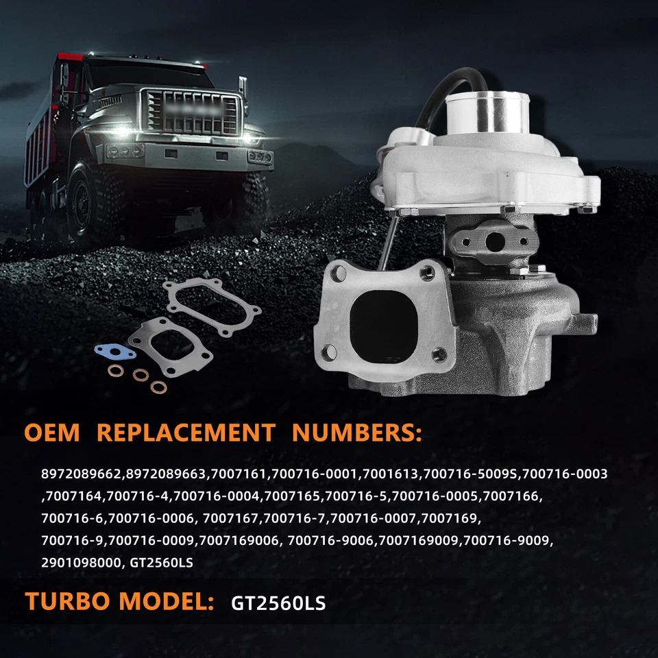 Fits Isuzu NPR NQR Chevy GMC W4500 W5500 4HE1 4.8L 1998-2004 Turbo Turbocharger - Image 4 of 4