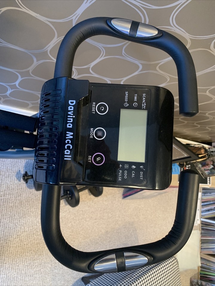 Davina McCall Folding Exercise Bike With Resistance Bands eBay