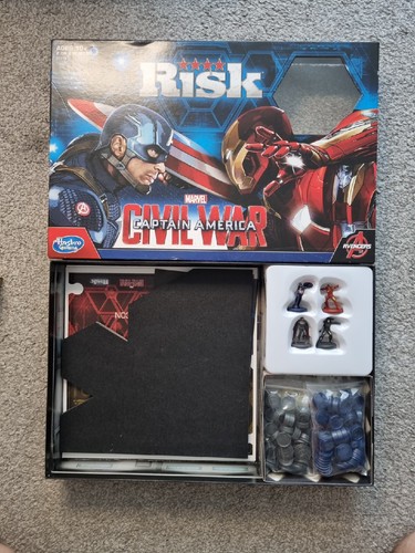 Risk Marvel Captain America Avengers Civil War Board Game 2015 Hasbro New Unused - Picture 5 of 16