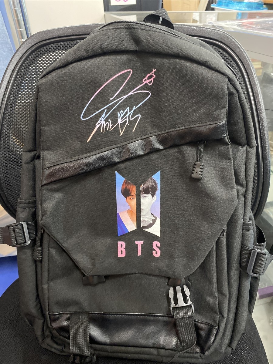 Black BTS backpack, 3-Pocket, Laptop Pocket (Suga) | eBay