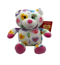 Spangler Candy Co SWEETHEARTS 10" Stuffed Animal Bear Plush Valentine BE MINE