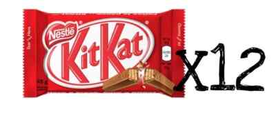Kit Kat Chocolate Bars from Canada, 12x45g bars per order exp10/2026