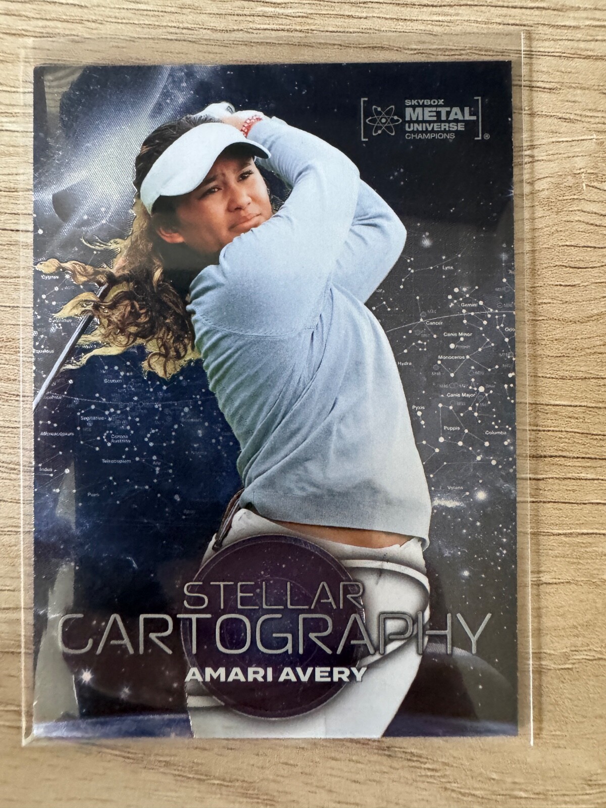 2024 Skybox Metal Universe Champions Stellar Cartography #144 Amari Avery 
