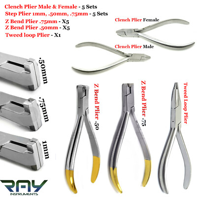 Range Dental Orthodontic Pliers Z Bend Archwire Bending Detailing Step Pliers TC