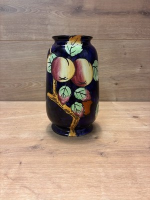 Vintage Pfirsichblüte Court Ware handbemalte Obstvase Made in England 20 cm