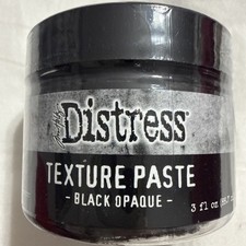 Tim Holtz Ranger Distress Texture Paste-Black Opaque, 3 fl oz Jar,Ink Pads