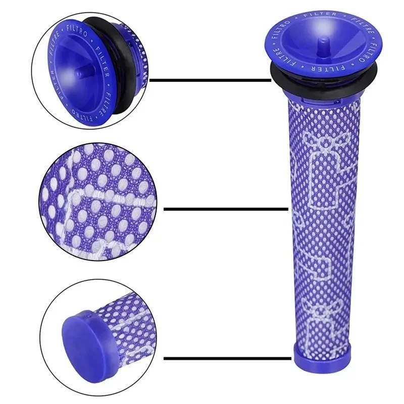 2x Pre & 2x Post HEPA Filter For Dyson V8 V7 Animal Absolute Vacuum Replacement