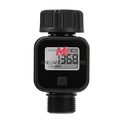 Water Flow Meter 3/4'' Digital LCD Water Flow for Garden Watering Irrigation Hose