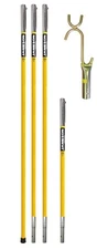 JAMESON   FG-6-3W FG Series Fiberglass Pole Set with Wire Raiser