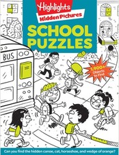 School Puzzles: Activity Book for Kids 6 and Up with Over 100 Puzzles Featur...