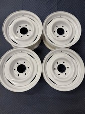 Set Of 4 Bump 71-87  Chevy GMC 4x4 Truck Blazer 15x6" Steel Wheels 6x5.5" Lugs