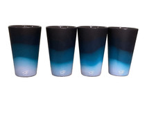 Lot of 4 New Silipint 16oz Silicone Cups Blue Black BPA Free UNBREAKABLE 