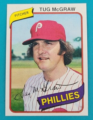 1980 Topps #655 Tug McGraw Philadelphia Phillies BASEBALL Card N8