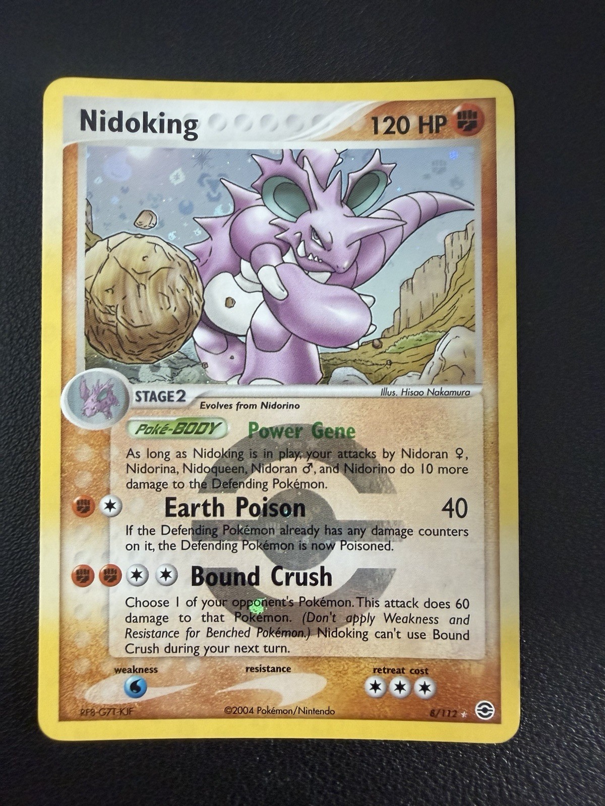 Pokémon TCG Nidoking EX FireRed & LeafGreen 8 Reverse Holo Rare Near Mint