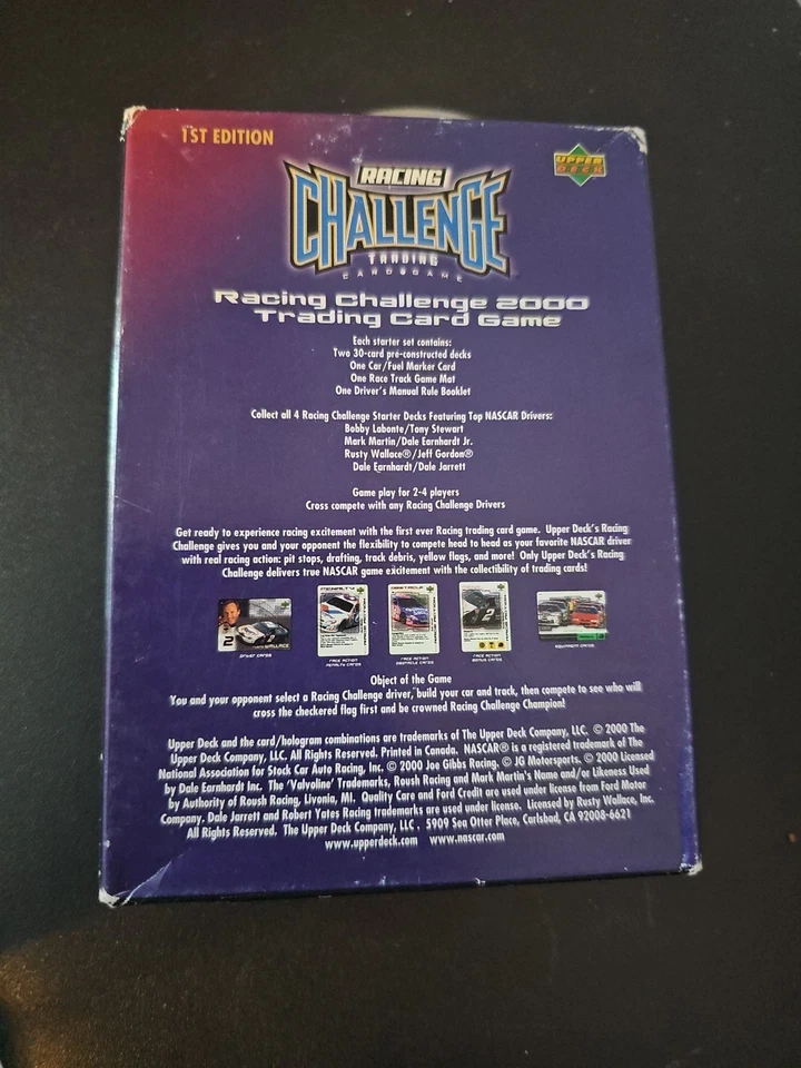 2000 Upper Deck Racing Challenge Starter Deck Box 60 Cards Vintage Open Box - Image 4 of 4