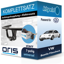 Für VW Beetle Fliessheck 98- ORIS Anhängerkupplung starr + 7polig E-Satz neu