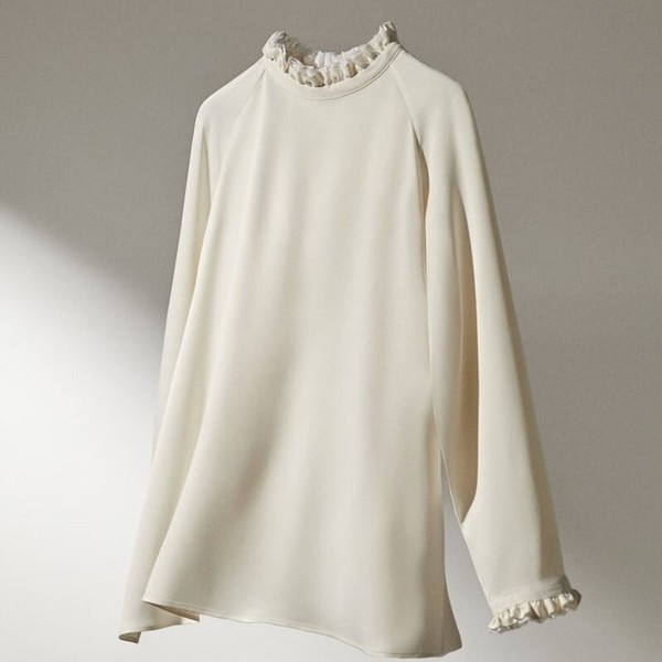 Women Massimo Dutti Shirt White Viscose 40 / L /
