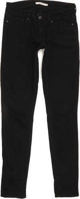 Levi's 711 Skinny Slim Stretch Jeans Damen schwarz W29 L31 (88888)